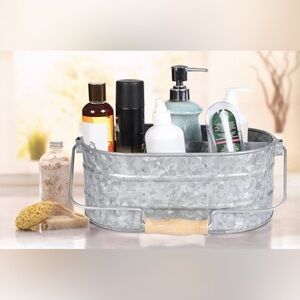 Rustic Galvanized Multipurpose Cutlery Utensil Spice Desk Org Holder
#1028242